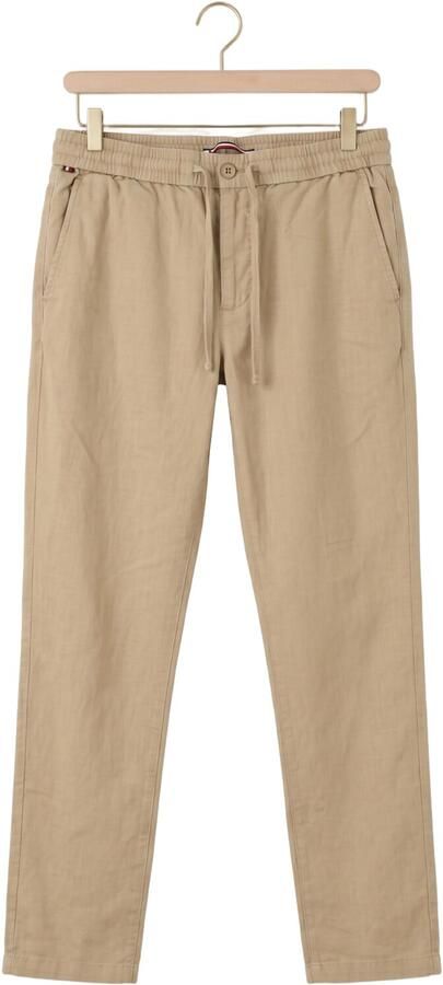 Tommy Hilfiger Tapered chino van linnenmix met trekkoord model 'HARLEM' - Foto 4