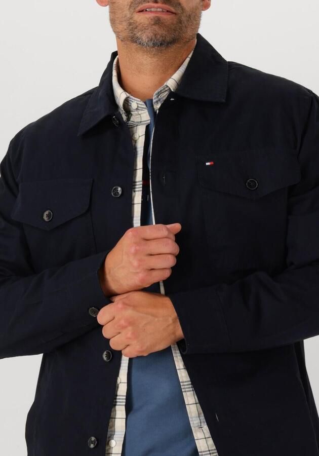 TOMMY HILFIGER Heren Overshirts Cotton Twill Shirt Jacket Donkerblauw - Foto 3