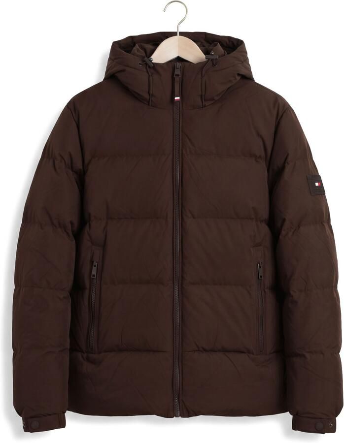 TOMMY HILFIGER Heren Jassen Down Hooded Puffer Jkt Bruin - Foto 2