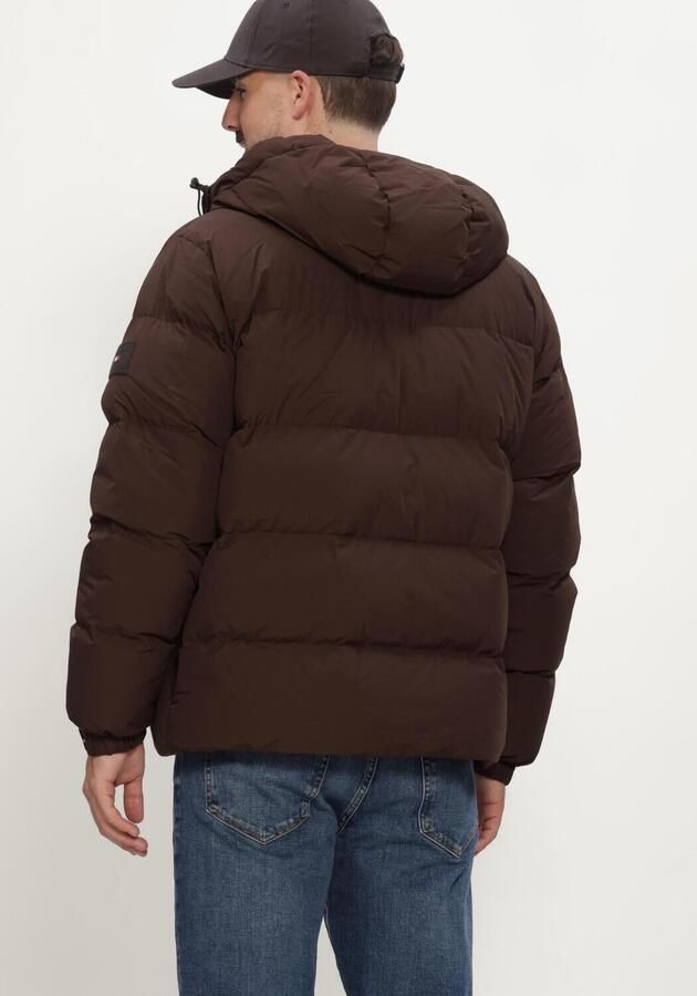 TOMMY HILFIGER Heren Jassen Down Hooded Puffer Jkt Bruin - Foto 3