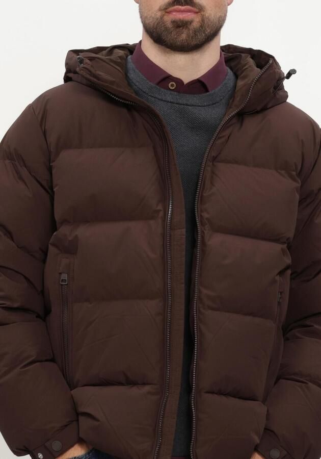 TOMMY HILFIGER Heren Jassen Down Hooded Puffer Jkt Bruin - Foto 4