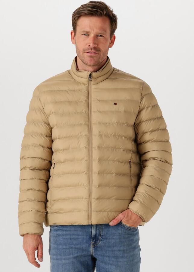 Tommy Hilfiger Gewatteerde jas PACKABLE RECYCLED JACKET Overgangsjas met logoborduursel - Foto 4