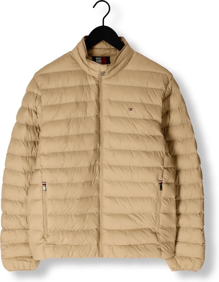 Tommy Hilfiger Gewatteerde jas PACKABLE RECYCLED JACKET Overgangsjas met logoborduursel