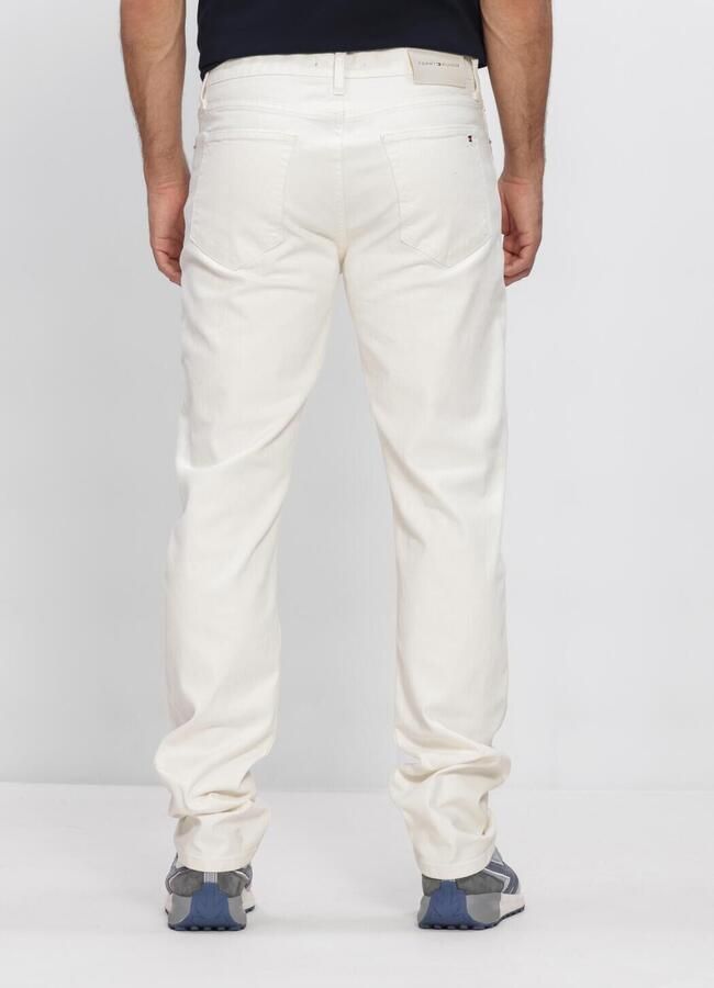 TOMMY HILFIGER Heren Jeans Slim Straight Denton White Dc Gebroken Wit - Foto 2