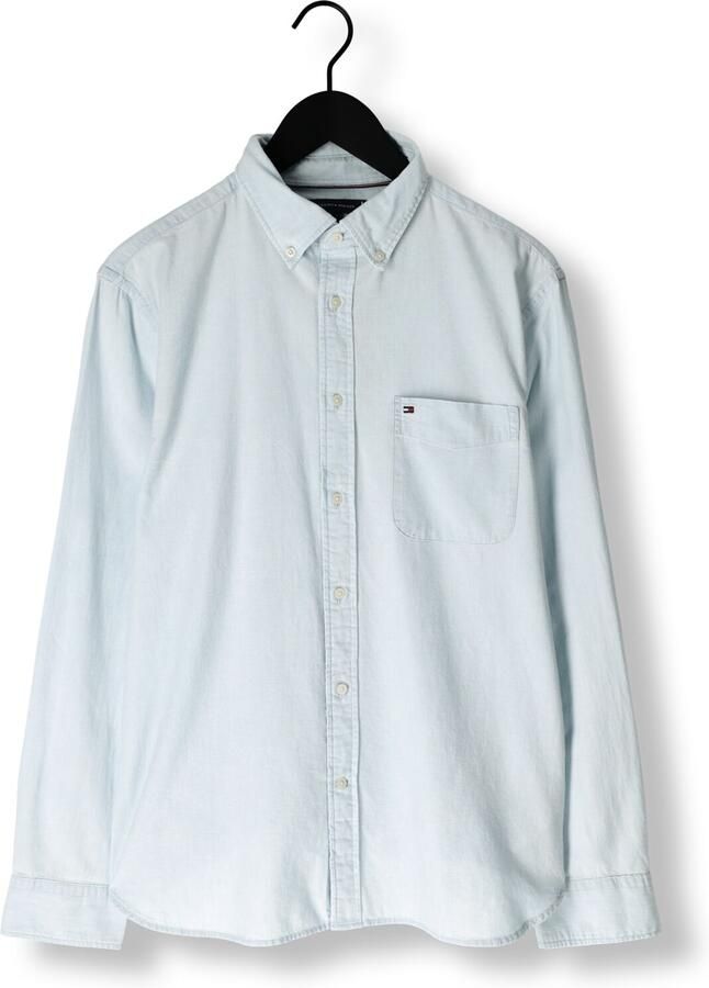 TOMMY HILFIGER Heren Overhemden Chambray Pocket Rf Shirt Lichtblauw
