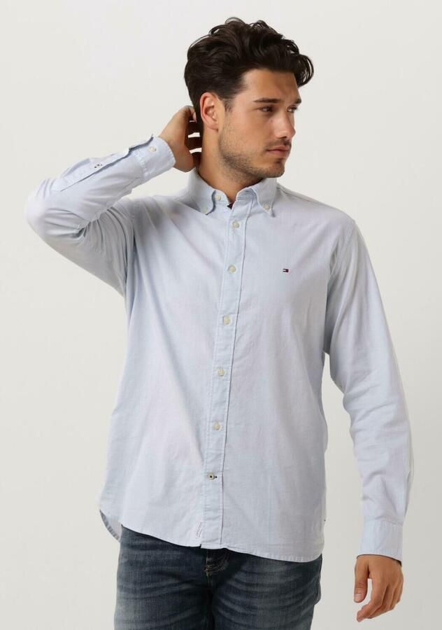 Tommy Hilfiger regular fit overhemd CORE 1985 FLEX OXFORD met biologisch katoen calm blue - Foto 4