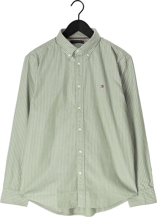 TOMMY HILFIGER Heren Overhemden Core Hairline Poplin Rf Shirt Groen - Foto 2