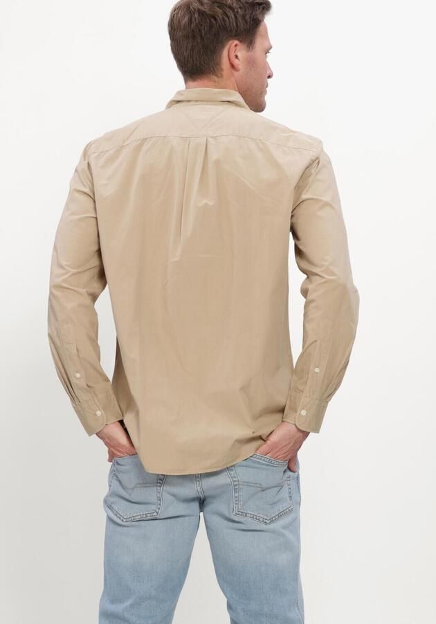 TOMMY HILFIGER Heren Overhemden Gmd Poplin Semi Spread Rf Sht Beige - Foto 3