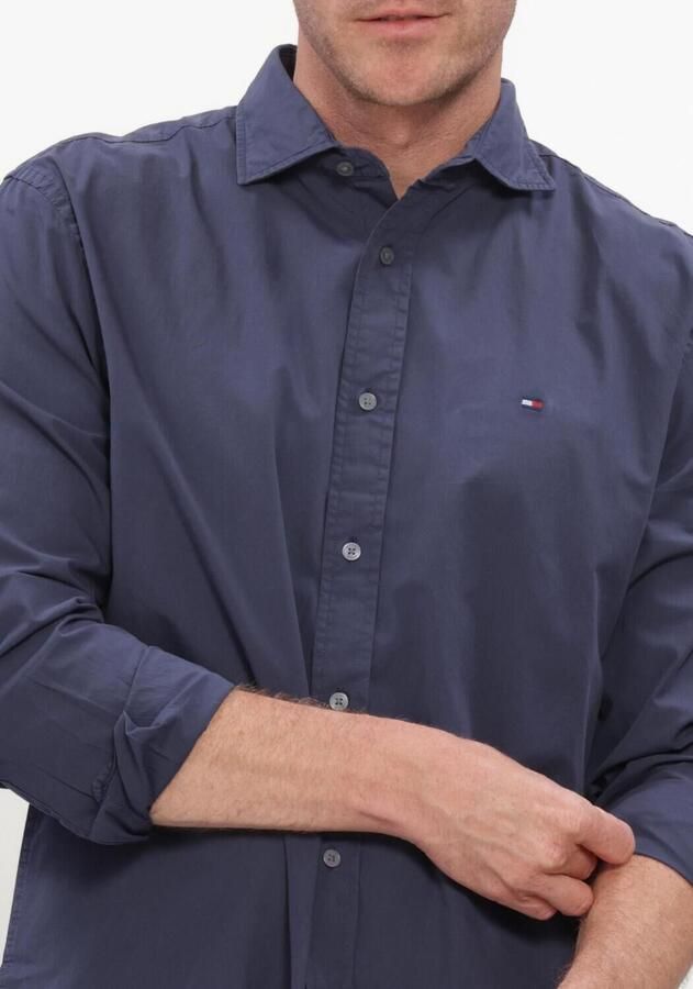TOMMY HILFIGER Heren Overhemden Gmd Poplin Semi Spread Rf Sht Donkerblauw - Foto 2