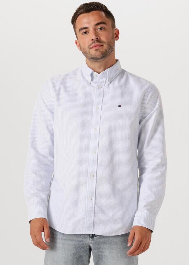 TOMMY HILFIGER Heren Overhemden Heritage Oxford Stripe Rf Shirt Lichtblauw - Foto 4