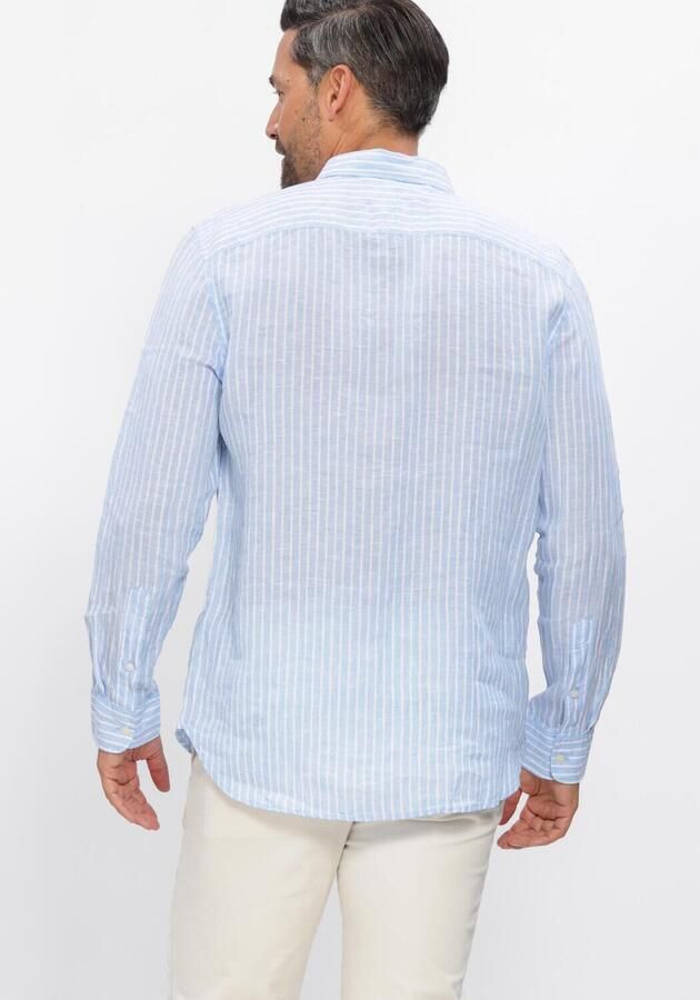 TOMMY HILFIGER Heren Overhemden Linen Bengal Stripe Rf Shirt Lichtblauw - Foto 2