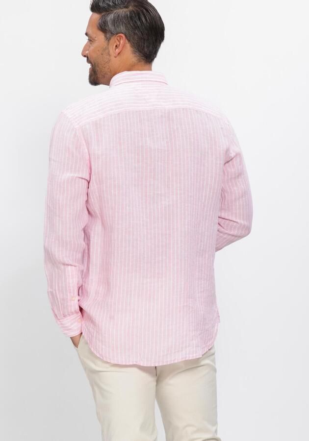 TOMMY HILFIGER Heren Overhemden Linen Bengal Stripe Rf Shirt Roze - Foto 3