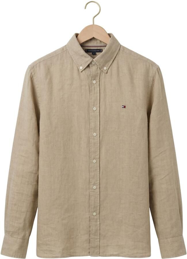 TOMMY HILFIGER Heren Overhemden Pigment Dyed Li Solid Rf Shirt Beige - Foto 2