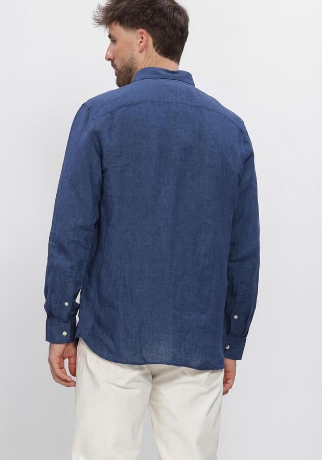 TOMMY HILFIGER Heren Overhemden Pigment Dyed Li Solid Rf Shirt Blauw - Foto 2