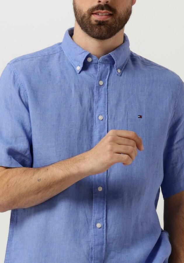 TOMMY HILFIGER Heren Overhemden Pigment Dyed Linen Rf Shirt S s Blauw - Foto 3