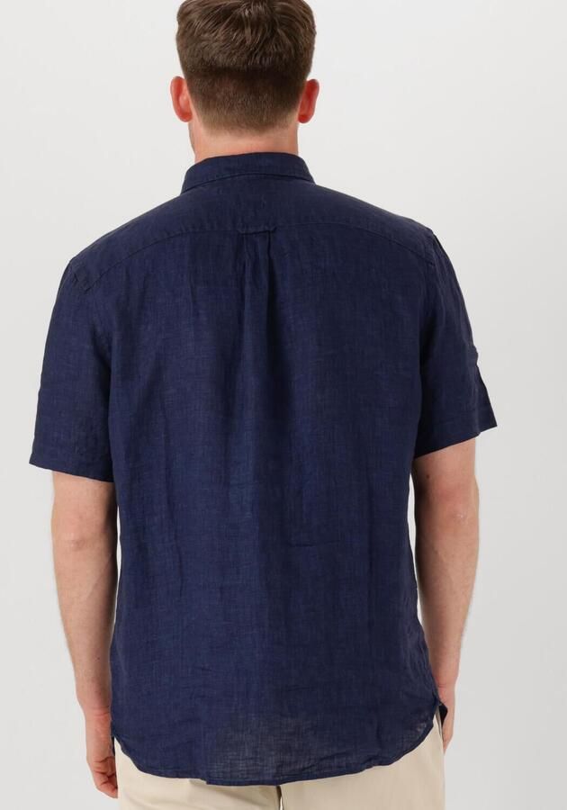 TOMMY HILFIGER Heren Overhemden Pigment Dyed Linen Rf Shirt S s Donkerblauw - Foto 2