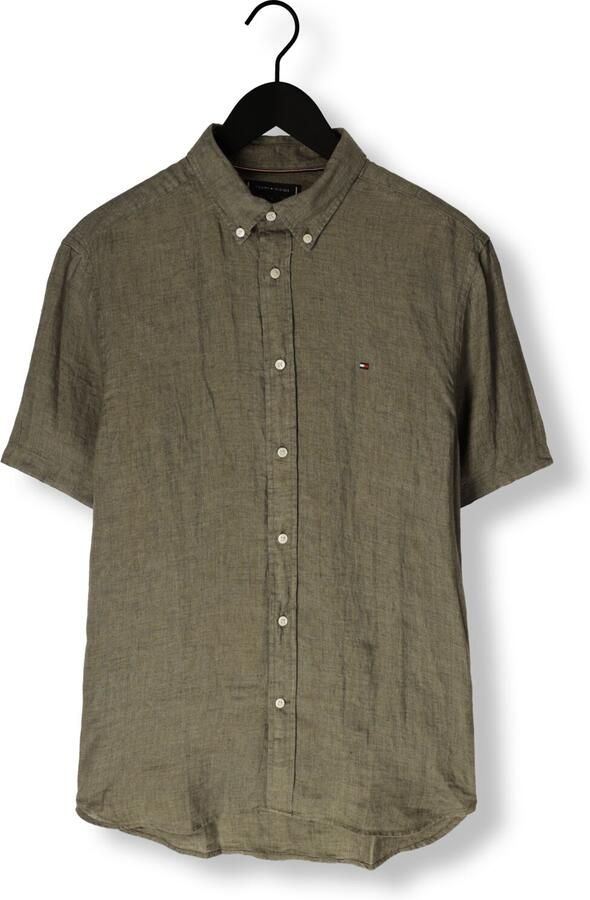 TOMMY HILFIGER Heren Overhemden Pigment Dyed Linen Rf Shirt S s Groen - Foto 3