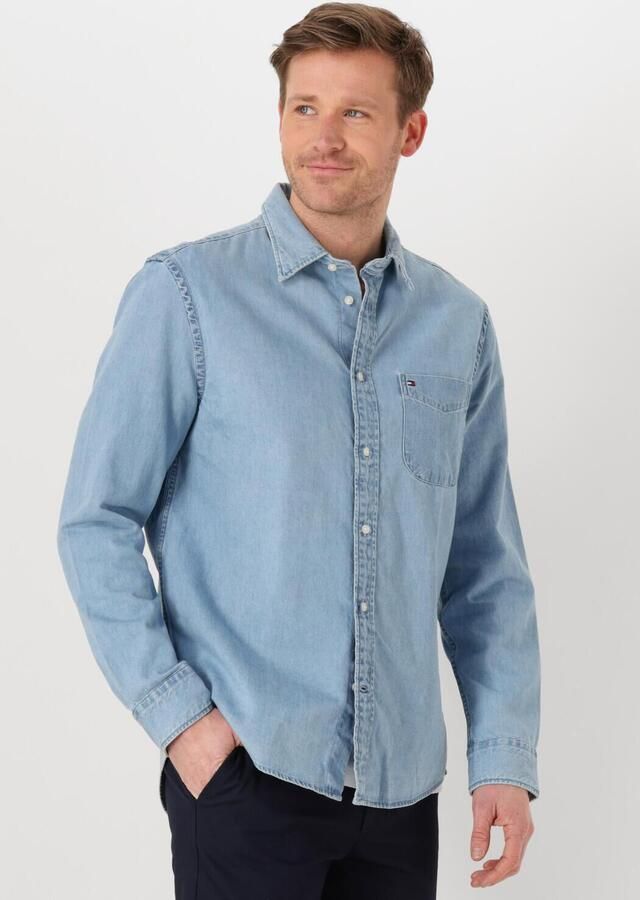 Tommy Hilfiger Regular fit jeansoverhemd met logostitching - Foto 4