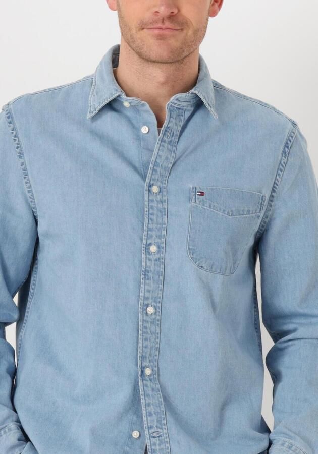 Tommy Hilfiger Regular fit jeansoverhemd met logostitching - Foto 3