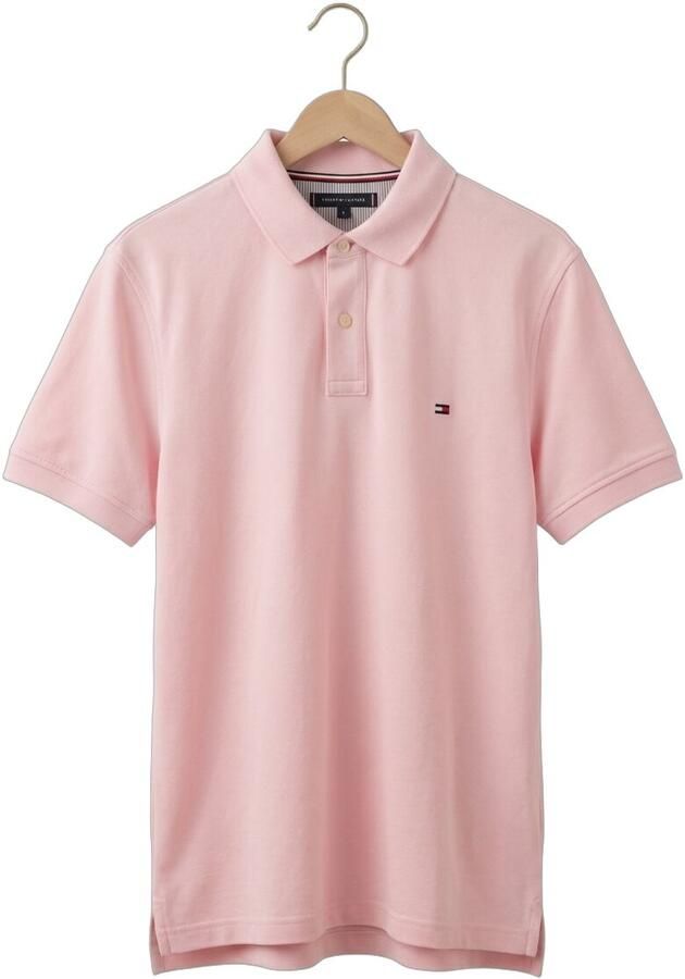 Tommy Hilfiger Polo Shirt Korte Mouw MW0MW17770 RBT REG POLO-TPB PINK LILY - Foto 2