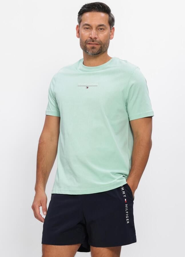 TOMMY HILFIGER Heren Polo's & T-shirts Brand Love Lockup Tee Mint