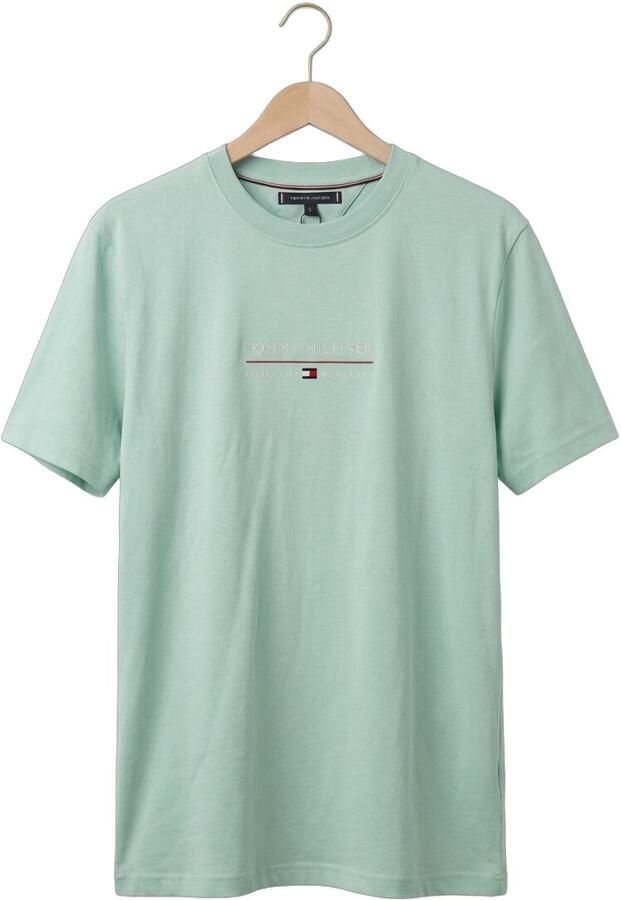 TOMMY HILFIGER Heren Polo's & T-shirts Brand Love Lockup Tee Mint - Foto 4