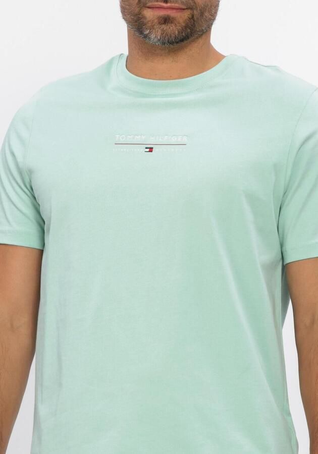 TOMMY HILFIGER Heren Polo's & T-shirts Brand Love Lockup Tee Mint - Foto 3