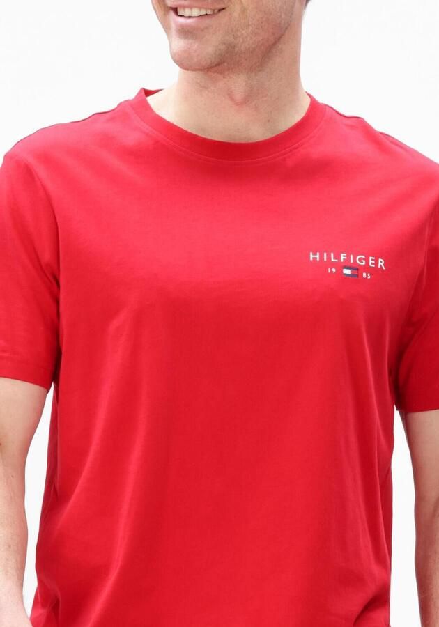 TOMMY HILFIGER Heren Polo's & T-shirts Brand Love Small Hilfiger Tee Rood - Foto 2