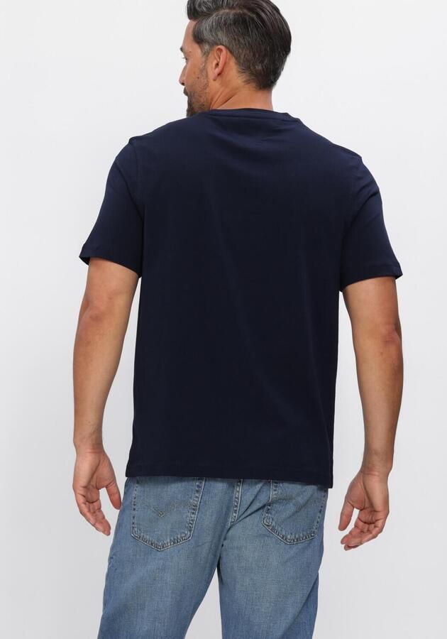TOMMY HILFIGER Heren Polo's & T-shirts Brand Love Text Stack Tee Donkerblauw - Foto 3