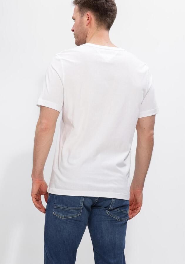TOMMY HILFIGER Heren Polo's & T-shirts Brand Love Text Stack Tee Wit - Foto 3