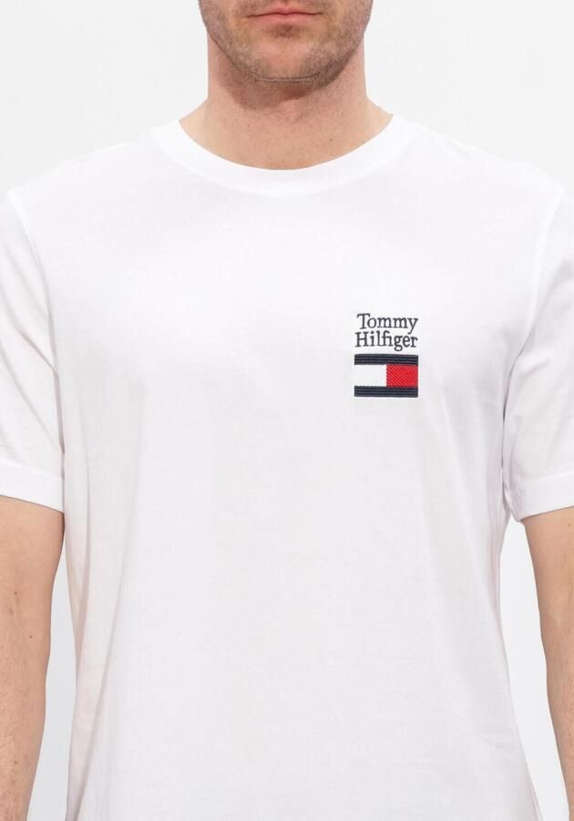 TOMMY HILFIGER Heren Polo's & T-shirts Brand Love Text Stack Tee Wit - Foto 4