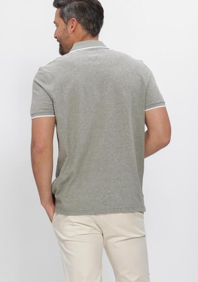 TOMMY HILFIGER Heren Polo's & T-shirts Cotton Linen Pique Reg Polo Grijs - Foto 3