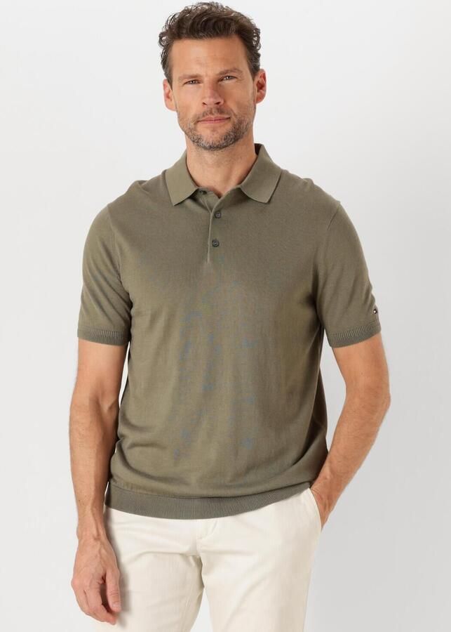 TOMMY HILFIGER Heren Polo's & T-shirts Dc Cotton Lyocell Polo Olijf - Foto 4