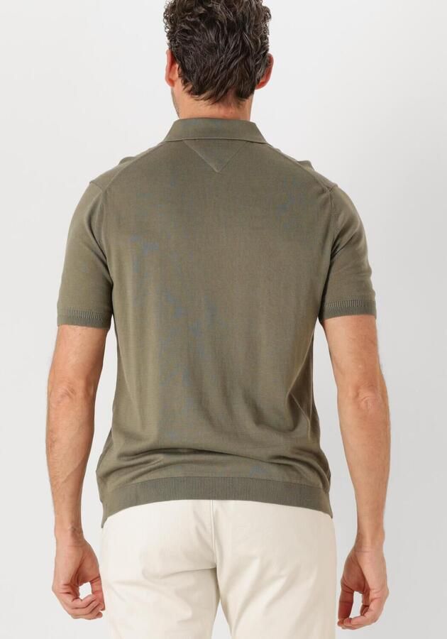 TOMMY HILFIGER Heren Polo's & T-shirts Dc Cotton Lyocell Polo Olijf