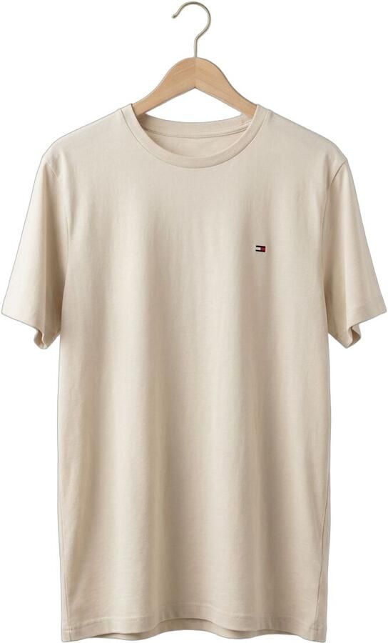 Tommy Hilfiger T-shirt ESSENTIAL REG FIT SOLID TEE met borduursel en ronde hals - Foto 4