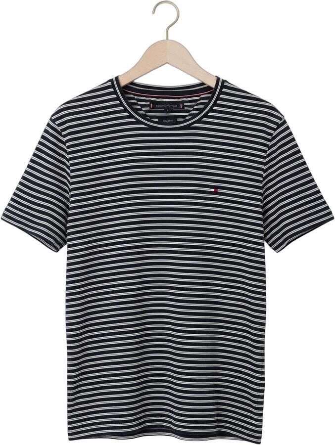 TOMMY HILFIGER Heren Polo's & T-shirts Ess Seasonal Reg Fit Stripe Tee Donkerblauw - Foto 2
