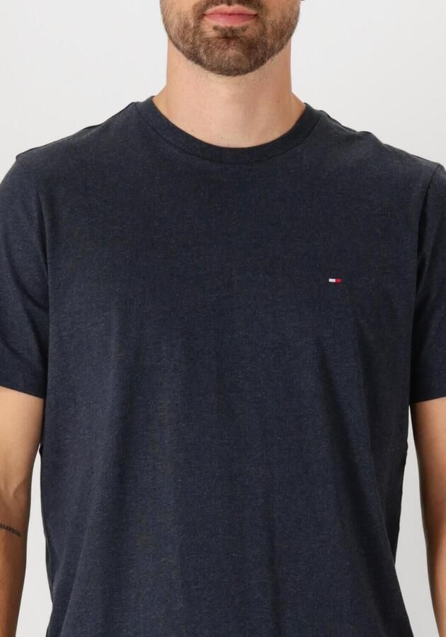TOMMY HILFIGER Heren Polo's & T-shirts Essential Reg Fit Heather Tee Donkerblauw - Foto 3