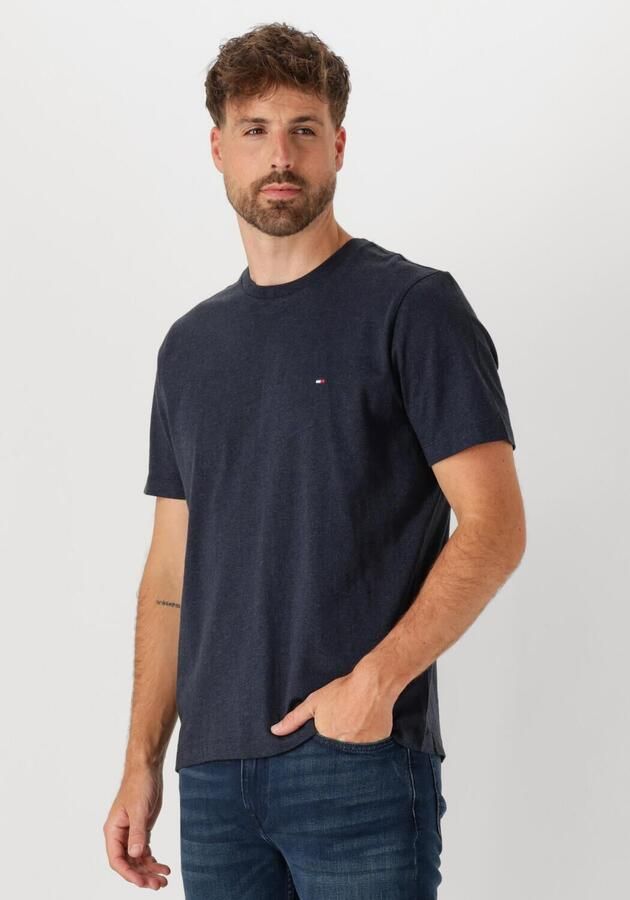 TOMMY HILFIGER Heren Polo's & T-shirts Essential Reg Fit Heather Tee Donkerblauw - Foto 4