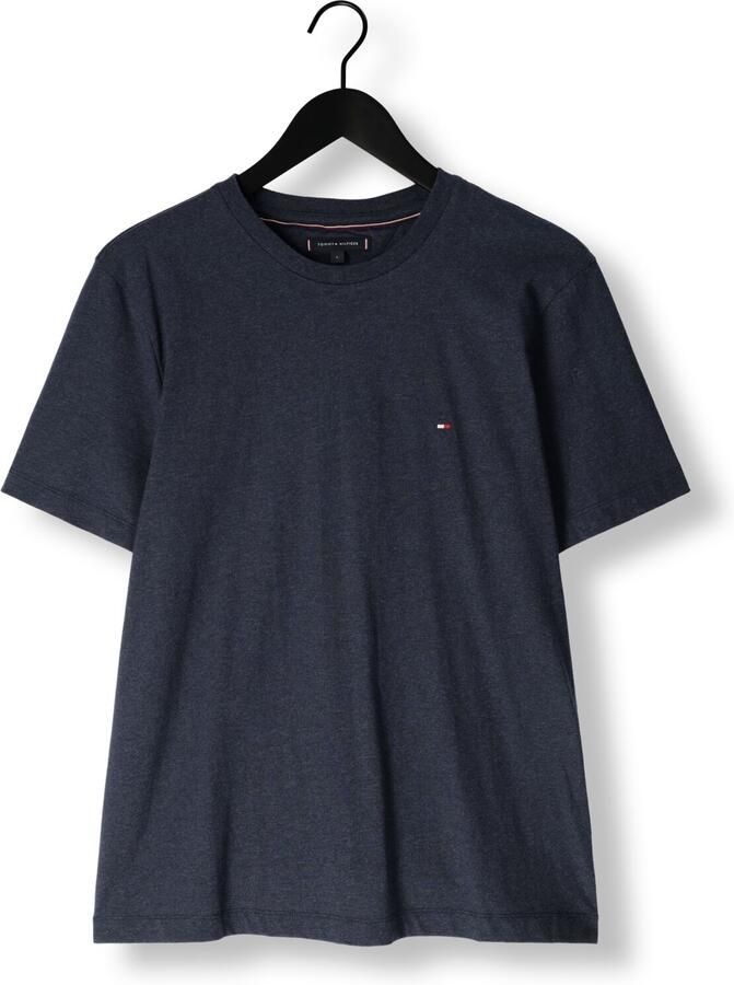 TOMMY HILFIGER Heren Polo's & T-shirts Essential Reg Fit Heather Tee Donkerblauw