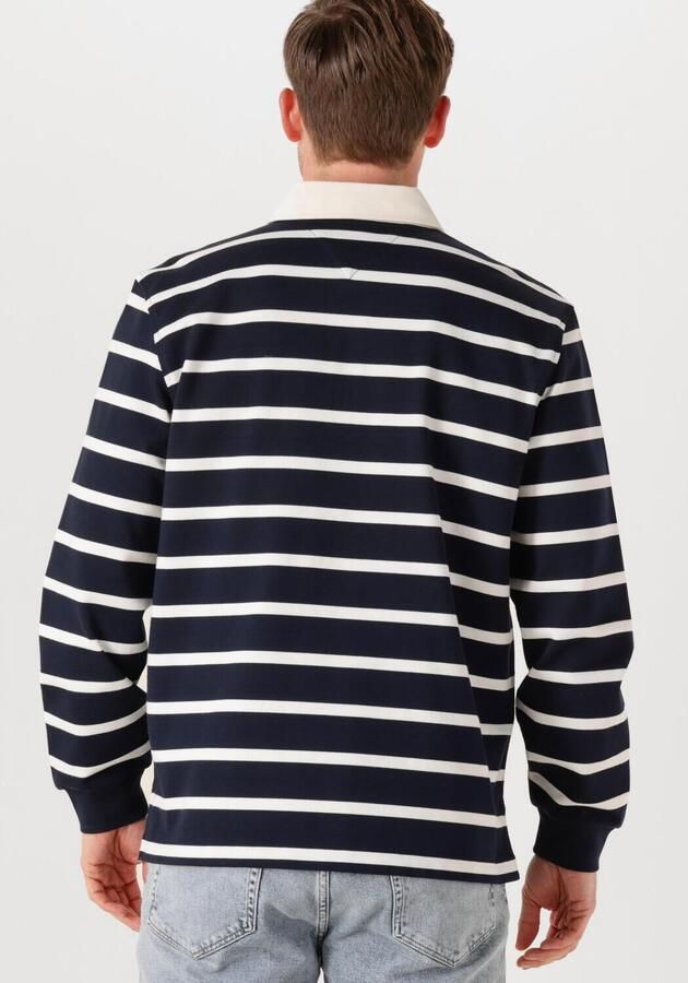 TOMMY HILFIGER Heren Polo's & T-shirts Essential Striped Rugby Donkerblauw - Foto 3