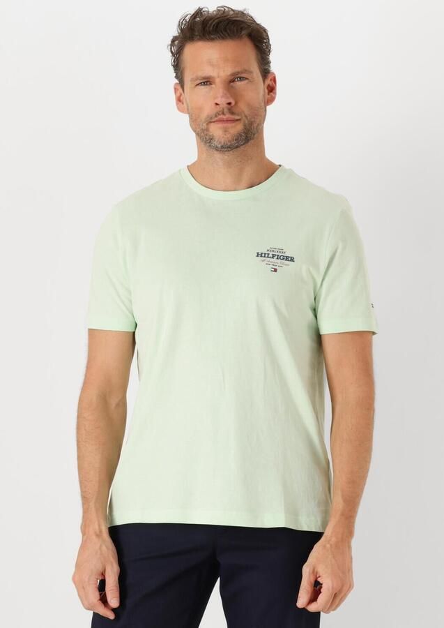 TOMMY HILFIGER Heren Polo's & T-shirts Monotype All American Tee Groen - Foto 4