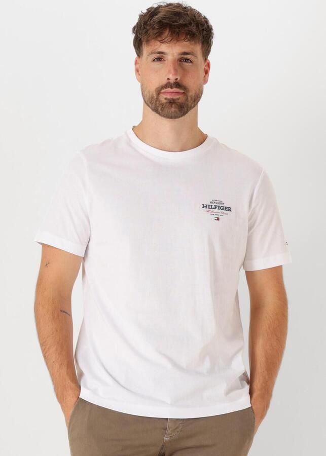 TOMMY HILFIGER Heren Polo's & T-shirts Monotype All American Tee Wit - Foto 4