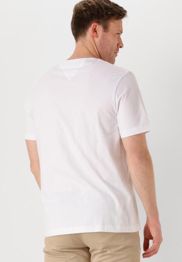TOMMY HILFIGER Heren Polo's & T-shirts Monotype Printed Label Tee Wit - Foto 3