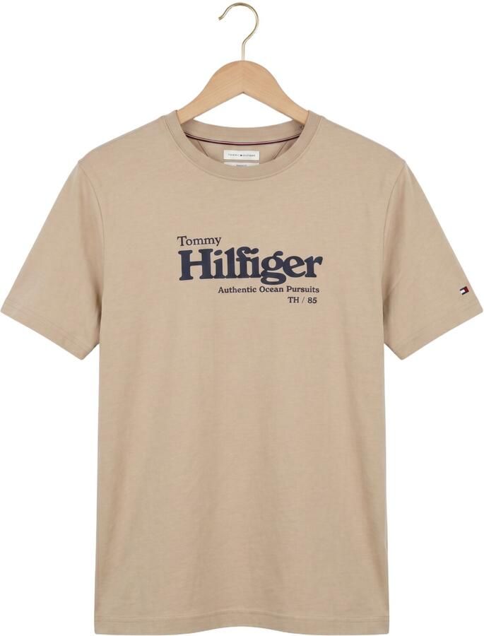 TOMMY HILFIGER Heren Polo's & T-shirts Nautical Chest Graphic Reg Tee Beige - Foto 2