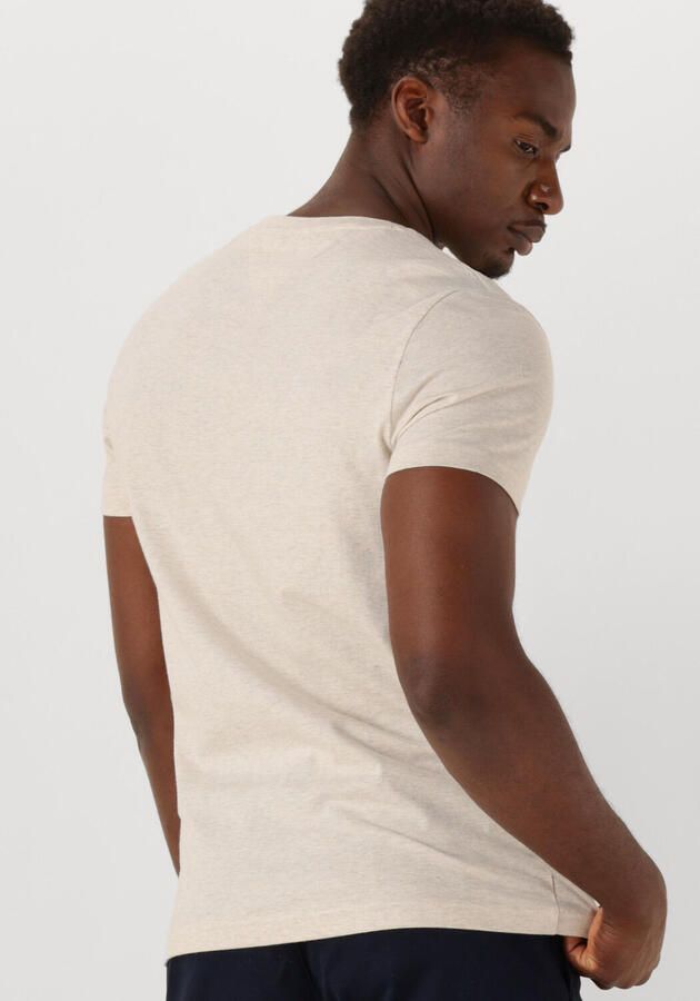 Tommy Hilfiger T-shirt Korte Mouw Slim Logo Embroidery T-Shirt Heathered Oatmilk - Foto 2