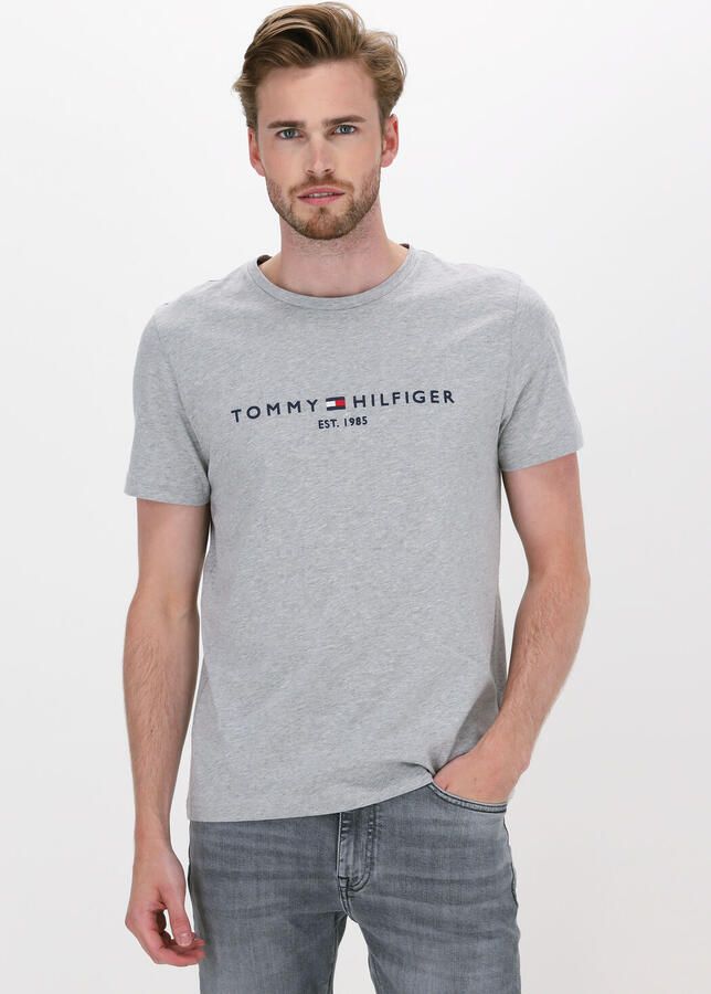 Tommy Hilfiger Slim Fit Biologisch Katoenen T-Shirt Gray Heren - Foto 4