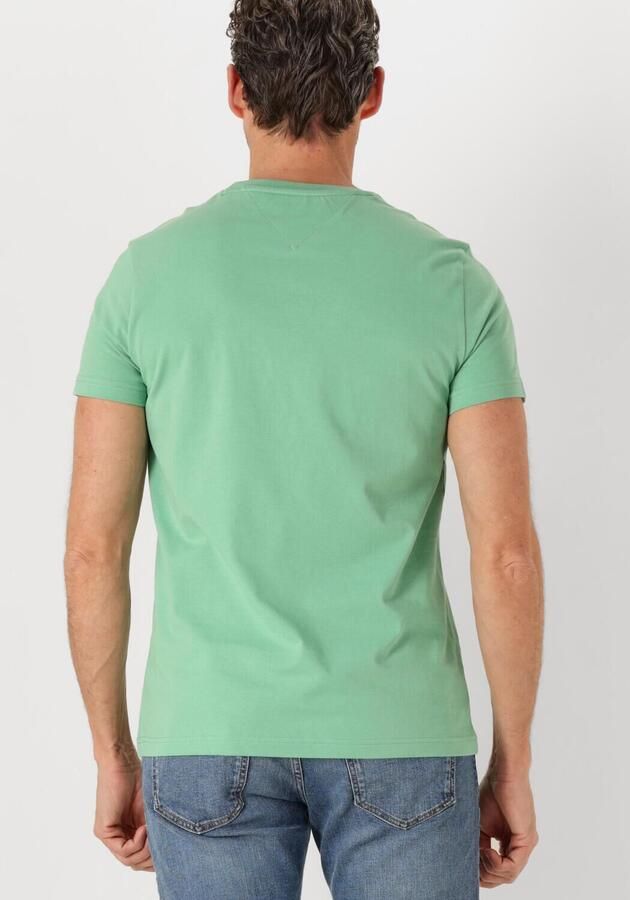TOMMY HILFIGER Heren Polo's & T-shirts Tommy Logo Tee Groen