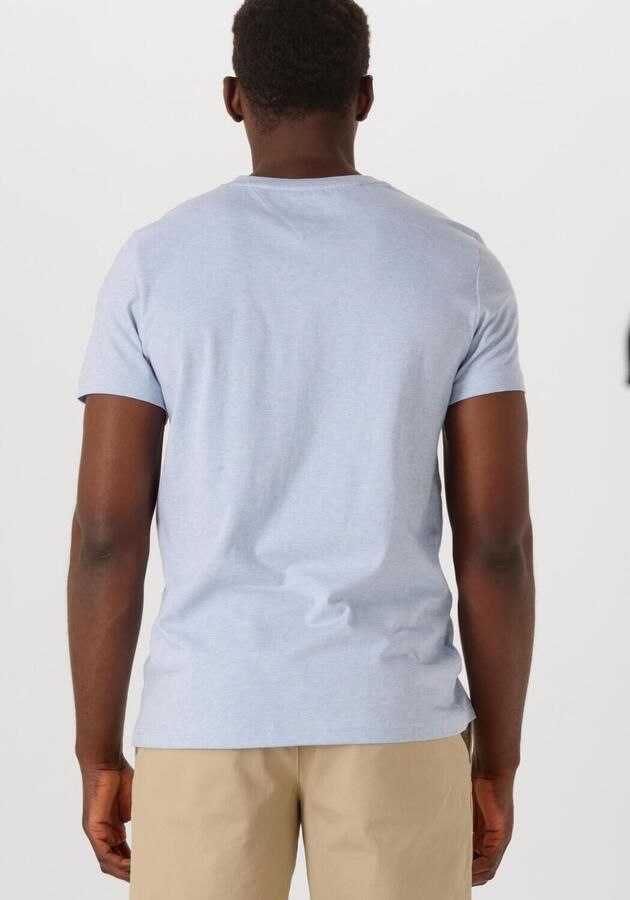 Tommy Hilfiger T-shirt Korte Mouw Slim Logo Embroidery T-Shirt Heathered Blue - Foto 2