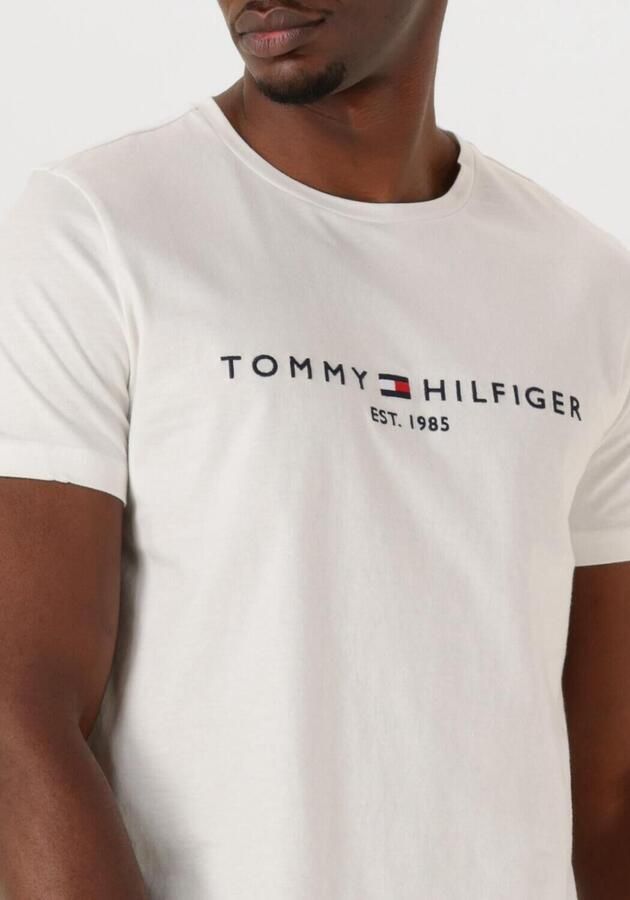 Tommy Hilfiger Wit Print T-shirt Mannen Herfst Winter White Heren - Foto 3