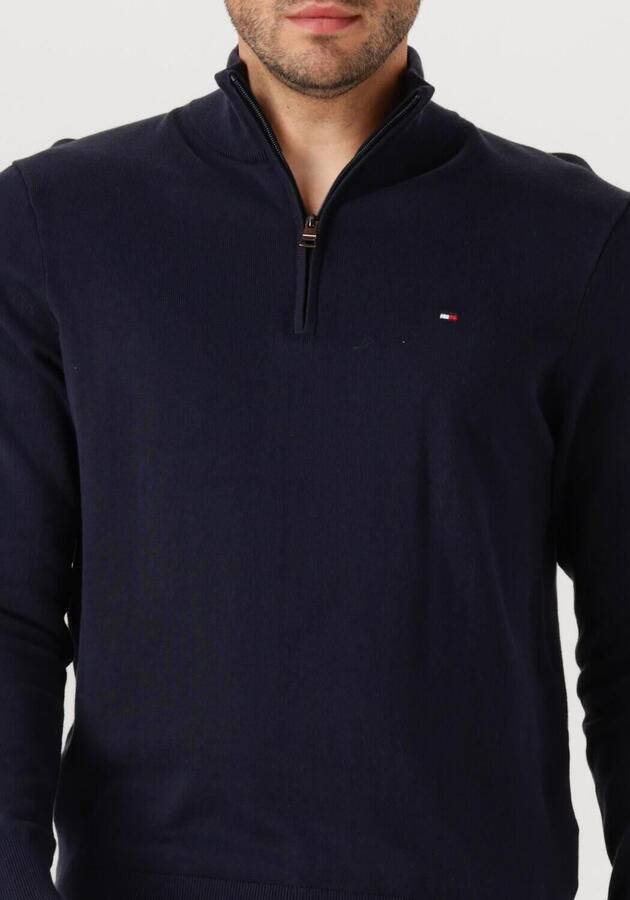 TOMMY HILFIGER Heren Truien & Vesten Essential Cotton Zip Mock Donkerblauw - Foto 2